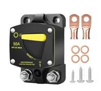 Interruttore di reset manuale, supporto per fusibili inverter, elettronica per barche, collegamento motore a traina, interruttore automatico per tensione continua da 12 V a 48 V, sistemi