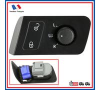 Interruttore Di Retrovisore Nero + Pulsante Apertura Porte Previsto Per VW