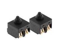 Interruttore di Ricambio per Smerigliatrice Angolare 100mm (4") - 2 Pezzi - Compatibile con Makita, Bosch, Dewalt, Einhell, Parkside