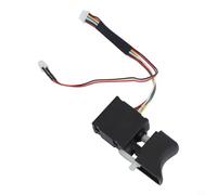 Interruttore di ricambio per trapano elettrico 2106 Brushless Cordless Drill Power Tool Part con funzione luce, nero (B)