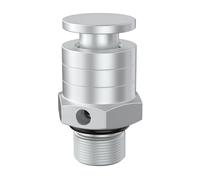 Interruttore di rilascio della pressione dell'aria con pulsante manuale filettatura da 1/8 pollice for accessori for sistemi pneumatici industriali (White)
