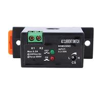 Interruttore di Rilevamento Corrente Regolabile AC, Montaggio su Guida DIN 35mm, Normalmente Aperto, 0,2-30A, 40-400Hz, 52x68x25mm