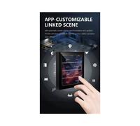 Interruttore di Scena Multifunzionale Tuya Zigbee con Schermo Touch da 4 Pollici, Interruttore di Dimmerazione, Testo Personalizzato,