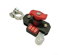 Interruttore di scollegamento batteria auto, 12 V 24 V, giunto bidirezionale girevole, display digitale a LED di tensione, costruzione in rame ad alta conducibilità, montaggio per auto, camion e