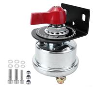 Interruttore di scollegamento batteria da 12 a 48 V, 200 A, con staffa per auto, camper, camper e camion, progettato per la gestione del carico elettrico con indicatore del pannello ON OFF (rosso)