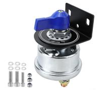 Interruttore di scollegamento batteria da 12 a 48 V, 200 A, con staffa per auto, camper, camper e camion, progettato per la gestione del carico elettrico con indicatore del pannello ON OFF (blu)