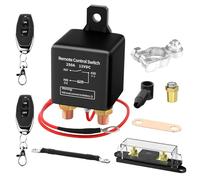Interruttore di Scollegamento Batteria Remoto, Interruttore Stacca Batteria, Stacca Batteria per Auto, con 2 Telecomandi und 1 Scatola Dei Fusibili, per Auto Camion Moto