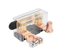 Interruttore di scollegamento terminale batteria auto progettato per un uso sicuro in auto, camion e camper con supporto 12 V/24 V (verticale - nero)
