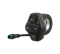 Interruttore di segnale di direzione a 5 pin per Kukirin per scooter elettrico G2 Pro Master per clacson pulsante leva di ricambio in plastica nera 14,5 cm