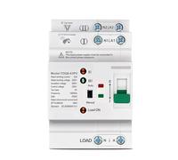 Interruttore di selezione elettrica automatico a doppia alimentazione Din Rail ATS LN 220V piccolo senza interruzione 2P 63A TOQ6 PV