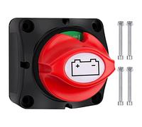 Interruttore di separazione per batteria, 12 V, interruttore principale, batteria 12 V/24 V/48 V 275 A, interruttore batteria 12 V, impermeabile, per barca, moto, yacht, auto, camper, ATV UTV