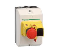 INTERRUTTORE DI SICUREZZA INDUSTRIALE SCHNEIDER GV2MCK04 - 300 g, Dimensioni 93x147x145 mm, IP55, Pulsante di arresto di emergenza