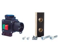 Interruttore di sicurezza per banchi fresa, incluso kit di montaggio small silver