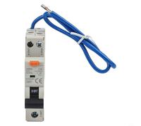 Interruttore di sicurezza RCBO da 16 A, interruttore di sicurezza 30 mA 6 kA, interruttore di corrente residua con protezione da sovracorrente per sistemi CA 230 V/240 V, polo 1P+N, montabile su guida