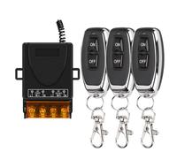 Interruttore di telecomando senza fili RF 433Mhz AC 110V 120V 240V 220V 30A Relè for la lampada della luce Porta della pompa dell'acqua Sistema di accesso(1Receiver 3remote)