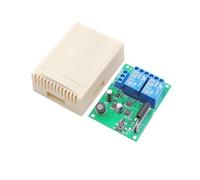 Interruttore di telecomando universale senza fili 433 MHz DC 6 V 12 V 24 V Ricevitore RF a 2 canali, telecomando da 50 m, for luce/cancello/motore/fai da te(1Receiver)