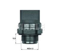 Interruttore di Temperatura Ventola con Guarnizione MAHLE per Audi 100 C3 Avant