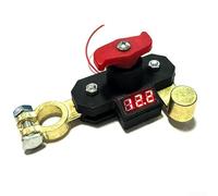 Interruttore di tensione digitale a doppia rotazione, per la gestione dell'alimentazione della batteria in sistemi da 12 V e 24 V, per trasporto e uso off-grid (lega argento)