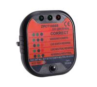 Interruttore di Terra Tester Strumento di Sicurezza Ispezioni Luce LED Corrente di Interruzione Strumenti Elettrici Presa di Corrente Spina UE