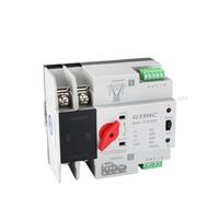 Interruttore di trasferimento automatico a doppia alimentazione 2P 3P 4P Din Rail 220V AC 63A 100A Interruttori di selezione Generatore di corrente ininterrotta(City Grid-PV Energy,4P 63A)