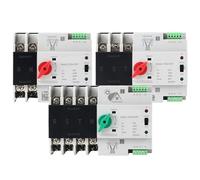 Interruttore di trasferimento automatico a doppia alimentazione 2P 3P 4P Din Rail 220V AC 63A 100A Interruttori di selezione Generatore di corrente ininterrotta(City Grid-City Grid,3P 63A)
