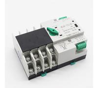 Interruttore di trasferimento automatico a doppia alimentazione, 4P 400 V, compatibile con inverter solari e alimentazione di rete, con tempo di commutazione veloce di 30 ms e installazione su guida