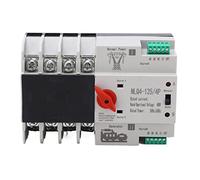 Interruttore di Trasferimento Automatico a Doppia Alimentazione,AC 400V 4P 20A/32A/50A/63A/80A/100a ATS Commutatore Automatico a Levetta Per PC Per Elettricità Municipale, UPS, Inverter, Solare(20A)
