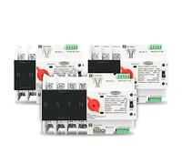 Interruttore di trasferimento automatico a doppia alimentazione ATS Din Rail 2P 3P 4P Interruttori selettori elettrici Alimentazione ininterrotta 63A 100A Mini(230V 125A,4P)