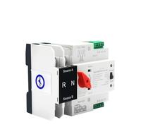Interruttore di trasferimento automatico a doppia alimentazione Mini ATS 2/3/4P AC 110V 230V 125A Interruttori selettori elettrici Alimentazione ininterrotta(4P,AC 110V)