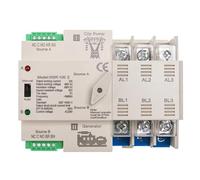 Interruttore di trasferimento automatico a doppia alimentazione W2R ATS 3P, regolatore di potenza ininterrotta, 63A, 100A, 110V, 220V, 1 pezzo(3P 100A 110V)
