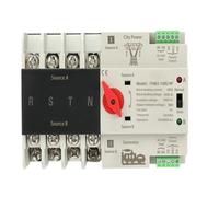 Interruttore di trasferimento automatico a doppia Interruttore di trasferimento automatico a doppia alimentazione ATS Din Rail 2P 4P Generatore ininterrotto 63A 100A 125A(4P,100A)