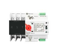 Interruttore Di Trasferimento Automatico ATS su guida DIN 3P trifase for fotovoltaico e inverter Selettori di trasferimento automatico a doppia alimentazione ininterrotti 63A 100A 125A ( Size : 125A )