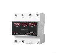 Interruttore di trasferimento automatico con protezione da sovratensione, 63 A, con 3 schermi di visualizzazione per la gestione della fonte di alimentazione di rete, generatore e inverter (220 V)