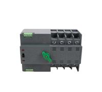 Interruttore di Trasferimento Automatico, Doppia Alimentazione Automatico Rail 2P 3P 4P ATS Interruttori di Selezione Elettrica Corrente Ininterrotta 63A 100A Mini 50/60HZ(220v 63a,4P)