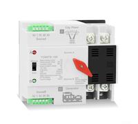 Interruttore di trasferimento da 100 A con controllo manuale automatico, commutazione e protezione della tensione per applicazioni di backup di alimentazione residenziale e generatore (16A)