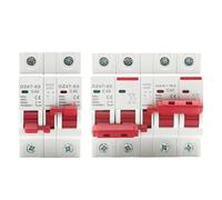 Interruttore di trasferimento manuale a doppia alimentazione AC 1P+1P 2P+2P MTS, interruttore di disconnessione e isolamento su guida DIN, MCB 40A 63A(1P 1P,40A)
