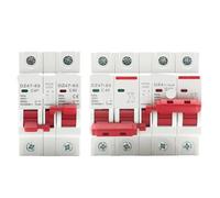 Interruttore di trasferimento manuale di alimentazione CA MTS 1P+1P 2P+2P, interruttore su guida DIN, MCB 16A 40A 63A, 1 pezzo(2P 2P,25A)