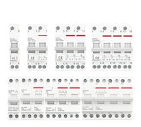 Interruttore di trasferimento manuale modulare MTS 1P, 2P, 3P, 4P, 40 A, 63 A, 125 A, per guida DIN, doppia alimentazione, sezionatore e interruttore (4P,125A)