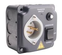 Interruttore di trasferimento per generatore, resistente alle intemperie, precablato con interruttore automatico per camper, 15A 1 KML