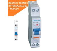 INTERRUTTORE DIFFERENZIALE 1 mod. MAGN. 16 A 30mA 6kA CUR.C 1PN CHINT 689002...
