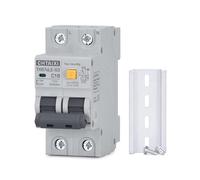 Interruttore differenziale 16A 120V AC Montaggio su guida DIN magnetotermico Protezione 1PN RCBO C16(16 Amp)