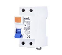 Interruttore differenziale AC 2 poli 63A 30mA, protezione da perdite elettriche, previene cortocircuiti, adatto per impianti domestici.