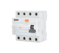 Interruttore differenziale AC 4 poli 25A 100mA, protegge circuiti elettrici ed evita scosse elettriche, ideale per impianti residenziali e commerciali.