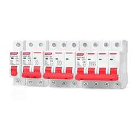 Interruttore Differenziale DZ47 Mini interruttore automatico MCB tipo C 1P 2P 3P 4P 3A-63A AC 230V 400V montaggio su guida DIN protezione da sovraccarico corto con capacità di interruzione(4P,10A)