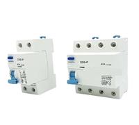 Interruttore Differenziale For Uso Domestico, 4P 32A 63A, Curva C, 230V, Mini Interruttore Differenziale, Tipo Elettromagnetico RCCB 30MA 100MA 300MA(4P25A300MA)