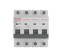 Interruttore Differenziale Interruttore automatico MCB 1P 2P 3P 4P 10A-63A 400V tipo guida DIN protettore da sovraccarico e cortocircuito(4,20A)