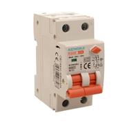 Interruttore Differenziale Magnetotermico 25A C25, RCBO Tipo AC Curva C, 1P+N 6kA 30mA, Doppio Leva con Diagnostica Visiva, 2 Moduli DIN, Serie PL8HM Elettromagnetica