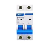 Interruttore Differenziale, Magnetotermico MCB NXB-63 2P AC Curva C 400V 10A 16A 20A 25A 32A 40A 63A Mini interruttore automatico DZ47 Din Rail(80A)