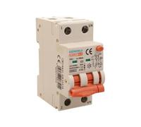 Interruttore Differenziale Magnetotermico Tipo A 16A B16, RCBO Bipolare 2P Vero (NO 1P+N), Curva B 6kA 30mA, Doppio Leva con Diagnostica Visiva, 2 Moduli DIN, Serie PL8M2