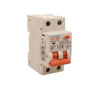 Interruttore Differenziale Magnetotermico Tipo A 300mA, 10A C10, RCBO 1P+N 6kA Curva C, Doppio Leva con Diagnostica Visiva, 2 Moduli DIN, Serie PL8HM Elettromagnetica